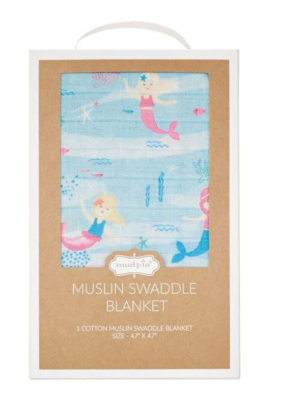 Mud pie muslin swaddle blanket clearance